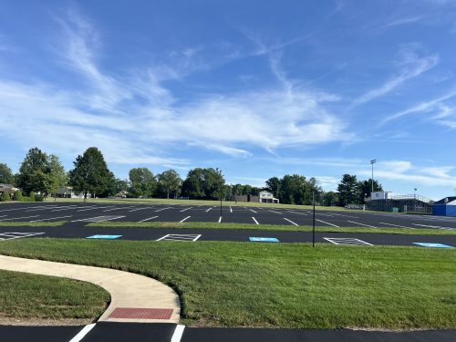Asphalt paving and line painting for Union Area School District in New Castle, PA