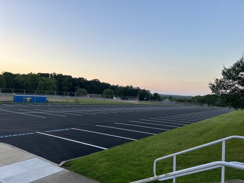 Asphalt paving and line painting for Union Area School District in New Castle, PA